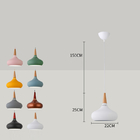 Modern wood aluminum pendant lights dining room kitchen aisle bedhead Orient pendant Lamp（WH-AP-465）