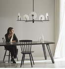 Luxury Marble Chandelier Living Room Black Minimalist Dining Room Erto Chandelier(WH-MI-378)