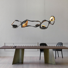Designer Chandelier Nordic Dining Room Atmosphere Lamp Black Stainless Steel Chandeliers(WH-MI-387)