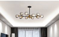 Modern Glass Ball Chandeliers for Dining Room Kitchen Living Room Bedroom Smoke Glass Lamp(WH-MI-425)