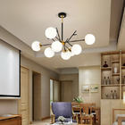 Led Chandelier Nordic Glass Ball Pendant Lamp For Dining Room Bar Decoration lamp（WH-MI-428)