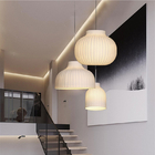 Modern Chinese Style Silk Led Ceiling Chandelier For Living Room Bedroom paper pendant light(WH-AP-569)