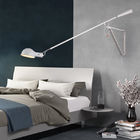 Art Decor LED Wall Mounted Bedside Light White Black Adjustable Long Arm Plug in Wall lamp (WH-OR-04)