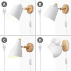 Modern Art Decor Creative Design Mick Mouse Lampshades Bedroom Bed sides plug in wall light (WH-OR-06)