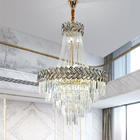 Modern Crystal Chandelier Lighting High Quality Staircase Gold Led Hanging Lamp(WH-CY-158)