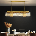 Rectangle Led Crystal Chandelier Dining Room Creative Design dining table light(WH-CY-199)