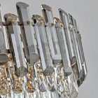 Modern chandelier for living room round bedroom Smoky grey postmodern chandelier(WH-CY-201)