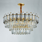 Creative Led Chandelier For Live Room Luxury Crystal Lamp gold light fixtures(WH-CY-205)