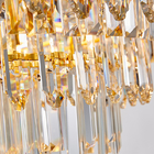 Creative Led Chandelier For Live Room Luxury Crystal Lamp gold light fixtures(WH-CY-205)