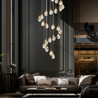 Nordic diamond chandelier Luxury Crystal Light New Design Gold staircase chandelier(WH-CY-215)