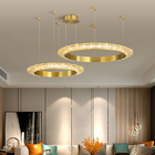 Luxury Crystal Chandelier For Living Room Round Creative Design gold pendant light(WH-CY-219)