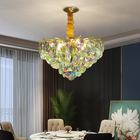 Creative Colorful Crystal Chandelier For Living Dining Room Led Home k9 crystal chandelier(WH-CY-223)