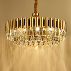Luxury Gold Crystal Chandelier Kitchen Led Lamp roof decoration ceiling Lamp(WH-CY-230)