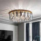 Modern gold ceiling chandelier for bedroom round hanging lamp kitchen fixtures(WH-CA-69)