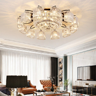 Crystal Ceiling Lights For Living Room Circle Gold Black led flush mount ceiling light(WH-CA-79)