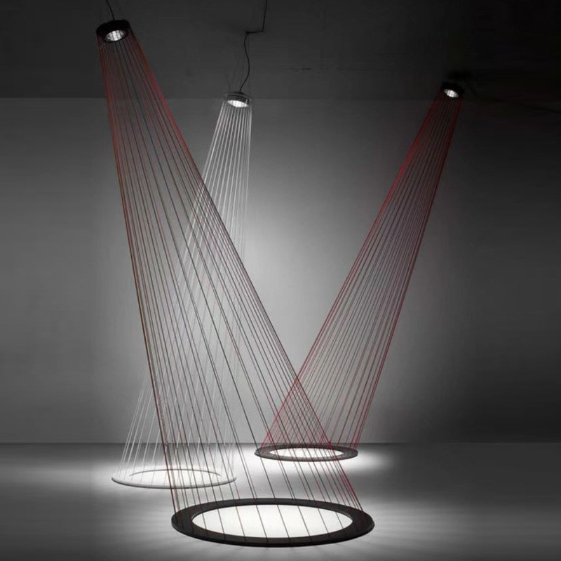 Red Rope LED Floor Lamp Magic Art Decoration For Hotel Office Shop Lighting(WH-MI-377)