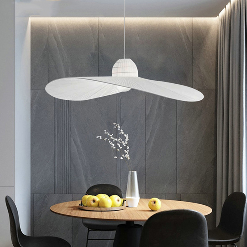 Modern Art Designer WhiteChandelier Living Bedroom Home Bar Straw Hat Chandelier(WH-MI-404)