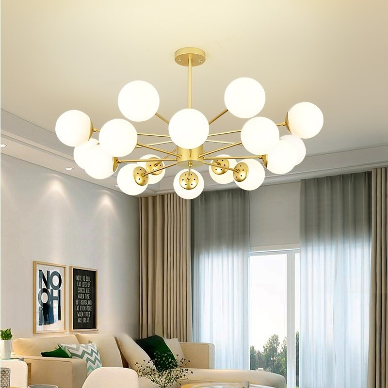 Nordic Magic Bean Pendant Lights Glass Ball Light Lamp for Bedroom contemporary chandelier(WH-MI-424)