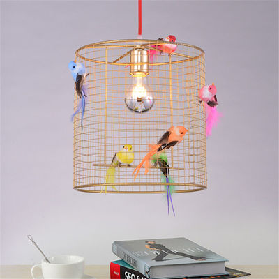 Morden Colorful Bird Cage Pendant Light Kitchen Bedroom Living Room Grande Voliere Pendant Lamp（WH-AP-474）