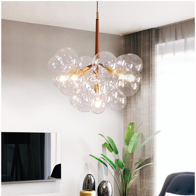 Nordic Concise Molecular Glass Chandelier  Living room Bar Jumbo Bubble Chandelier(WH-MI-326)