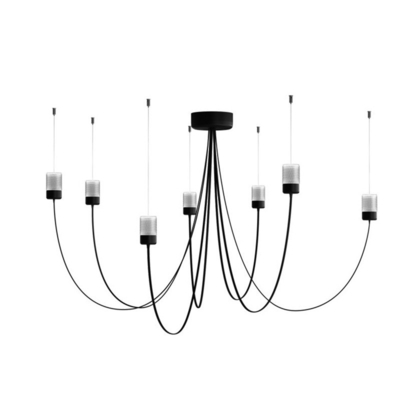 Nordic led black spider chandeleir minimalist design dining room decoration Moooi Gravity Chandelier(WH-MI-337)