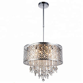 Contemporary crystal chandelier with Lampshade for indoor home lighting (WH-MI-08)