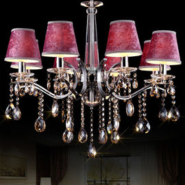 Grey Lampshade metal chandelier for indoor home lighting fixtures (WH-MI-61)