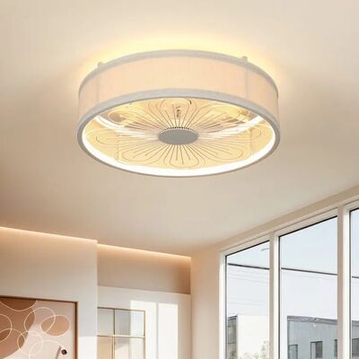 Indoor Remote Control 6-Speed living room 19 Inch Fabric Craft Ceiling Fan With Light (WH-CLL-60)