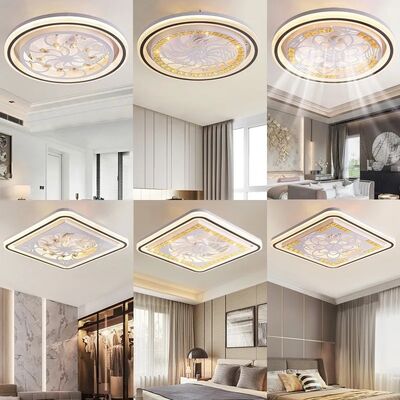 Restaurant Nordic Living Room Bedroom Ceiling Light 220V 110V Led Electric Fan Light (WH-CLL-68)