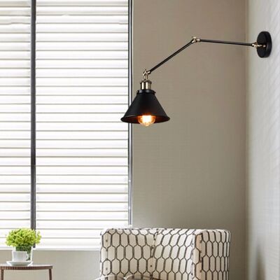 American country Retro Industrial Adjustable led Foldable metal wall lights (WH-VR-116)