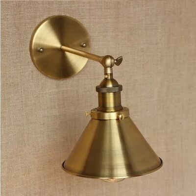 Wrount Iron Brass Vintage Wall Lamp Light For Cafe Room Edison Wall Sconce(WH-VR-124)