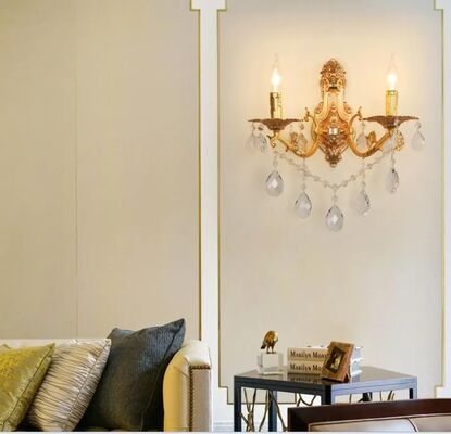 Bedroom Corridor Industrial Wall  Sconce Bedside Crystal Wall Lamp (WH-VR-128)