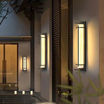 Stainless Steel Porch Light Waterproof IP65  Outdoor LED Lmitated Marble Wall Lamp  (WH-VR-131)