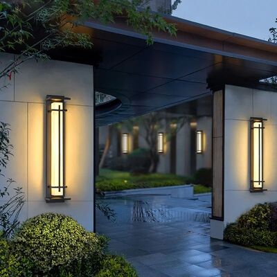 Stainless Steel Porch Light Waterproof IP65  Outdoor LED Lmitated Marble Wall Lamp  (WH-VR-131)