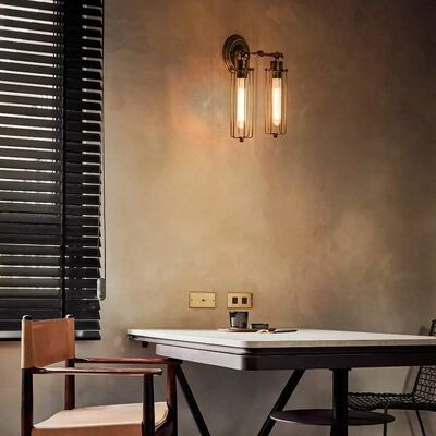 Corridor Staircase Restaurant Loft Bedroom Bedside Lamp Retro Industrial Iron Wall Light(WH-VR-144)