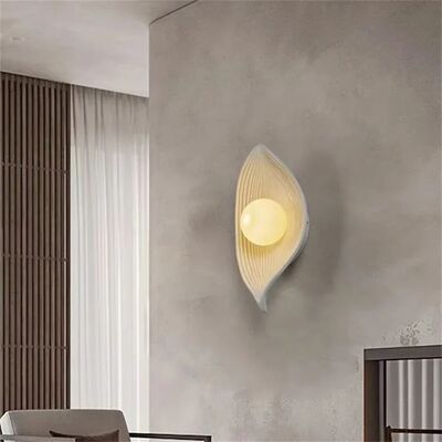 Retro Homestay Corridor Background Wall Lamp Bedroom Bedside resin Leaf Wall Lamp(WH-VR-162)