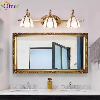 LED American vanity Mirror Headlight multicolor mirror cabinet Glass Wall lamp mirror wrought iron lamps (WH-MR-71)