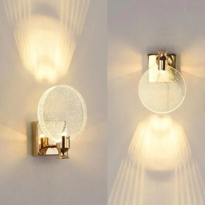Gold LED Crystal Wall Lamps Bathroom Mirror Light Makeup Lamp (WH-MR-85)