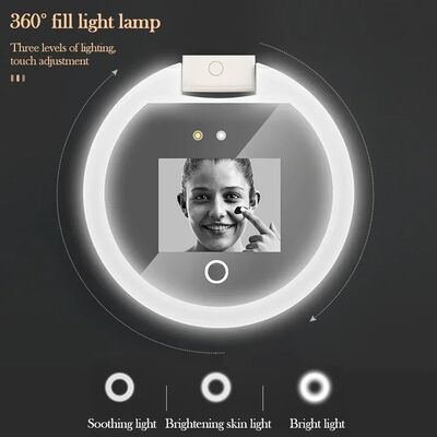 Sunscreen Testing Camera  2X Magnification Travel Makeup UV Mirror with Light(WH-MR-89)