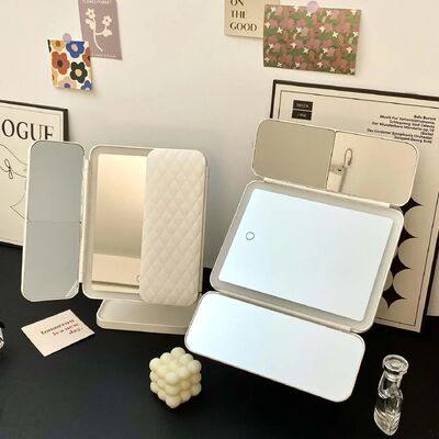 Smart Makeup Mirror Trifold Makeup Mirror LED Lights(WH-MR-93)
