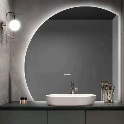 Nordic Semicircular Bath Mirrors Wall-mounted Smart Mirrors with lamp(WH-MR-103)