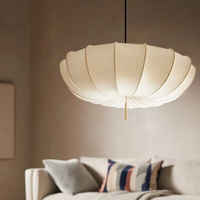 Living Dining Room Teahouse Bedroom Lamp Home Decor Hanging Luminaires Vintage Paper Umbrella Design Cloth Pendant Lights (WH-VP-304)