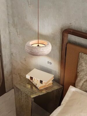 Japanese Wabi-Sabi Bedside Chandelier Cave Stone Restaurant Vestibule LED Pendant Light Vintage Creative Lamps (WH-VP-329)