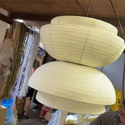 Japanese Pendant Lights Vintage Fabric Lantern Wabi Sabi Lights (WH-VP-335)