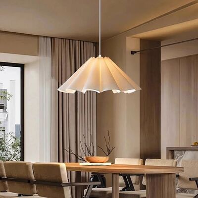 Japanese Style Wabi-Sabi Style Fabric Chandelier French Retro Dining Room Kitchen Bar Pendant Lamp (WH-VP-342)