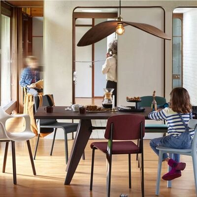 Loft Stairs Hanging Lamp Vintage Wabi Sabi Wood Art Led Chandelier (WH-VP-349)