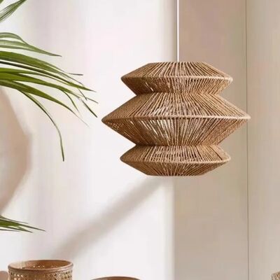 Wabi Sabi Style Handmade  Rope Weaving Creative Light Retro Chandelier (WH-VP-356)