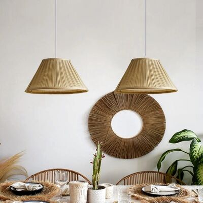 Japan Vintage Restaurant Ceiling Pendant Lamp Retro Cloth Living Room Ceiling Hanging Lamp (WH-VP-359)