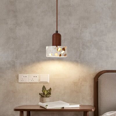 Retro Bedroom Pendant Lights Wabi Sabi Wind Handmade Terrazzo Droplight (WH-VP-360)