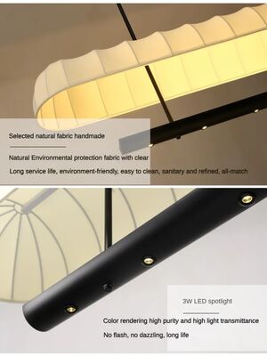 Japanese Dining Table Lamp Retro Tea Room Island Coffee Shop Long Bar Table Lamp (WH-VP-371)